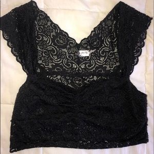 Free People Lace Crop Top Bralette